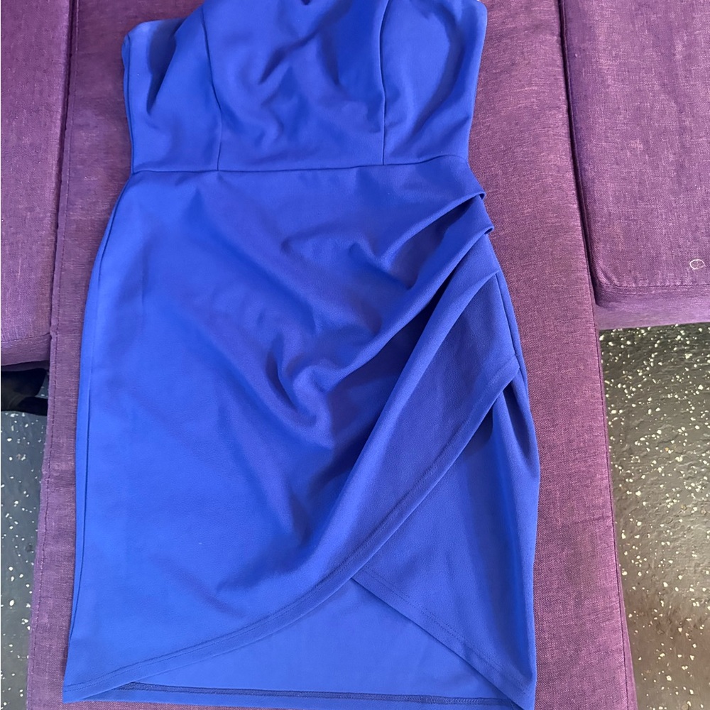 Charlotte Russe Strapless Royal Blue Sheath Dress